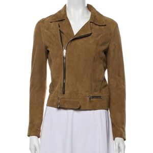 Saint Laurent Suede motorcycle jacket